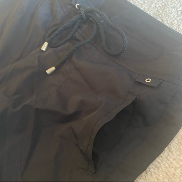 Chicos Womens Black nylon track pants Size 1.5 M / 10 Black Non-Stretch Pockets - Picture 5 of 12